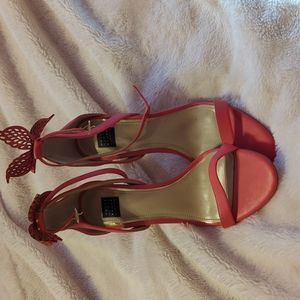 Melon colored heels